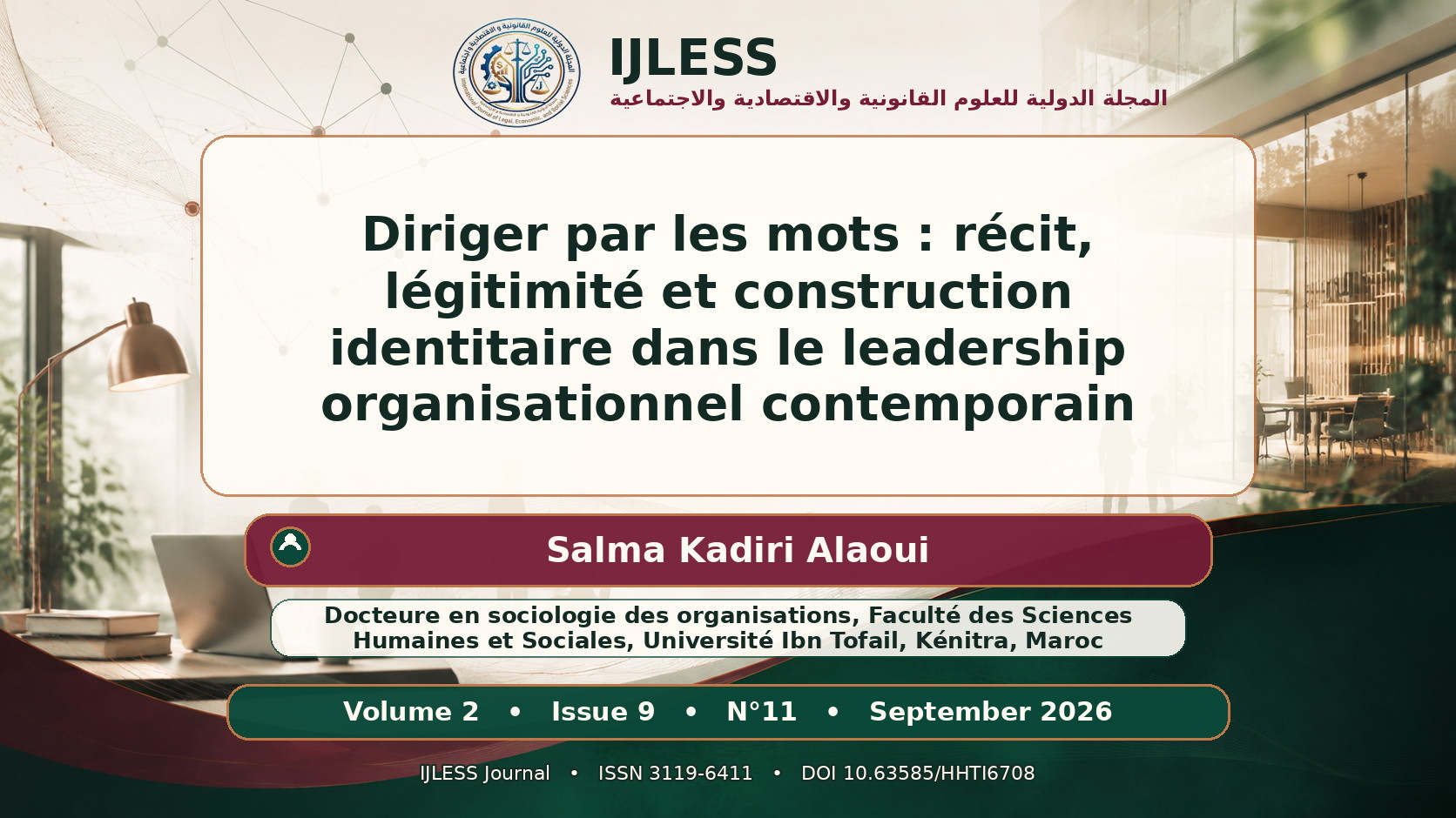Diriger par les mots : récit, légitimité et construction identitaire dans le leadership organisationnel contemporain