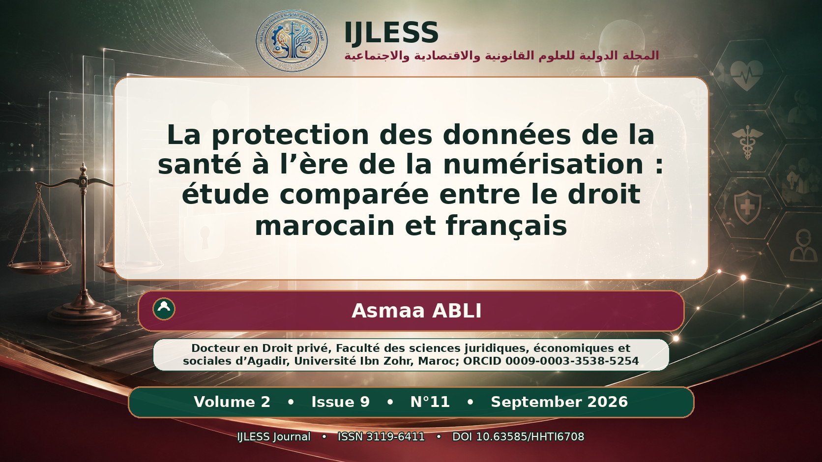 La protection des données de la santé à l’ère de la numérisation : étude comparée entre le droit marocain et français