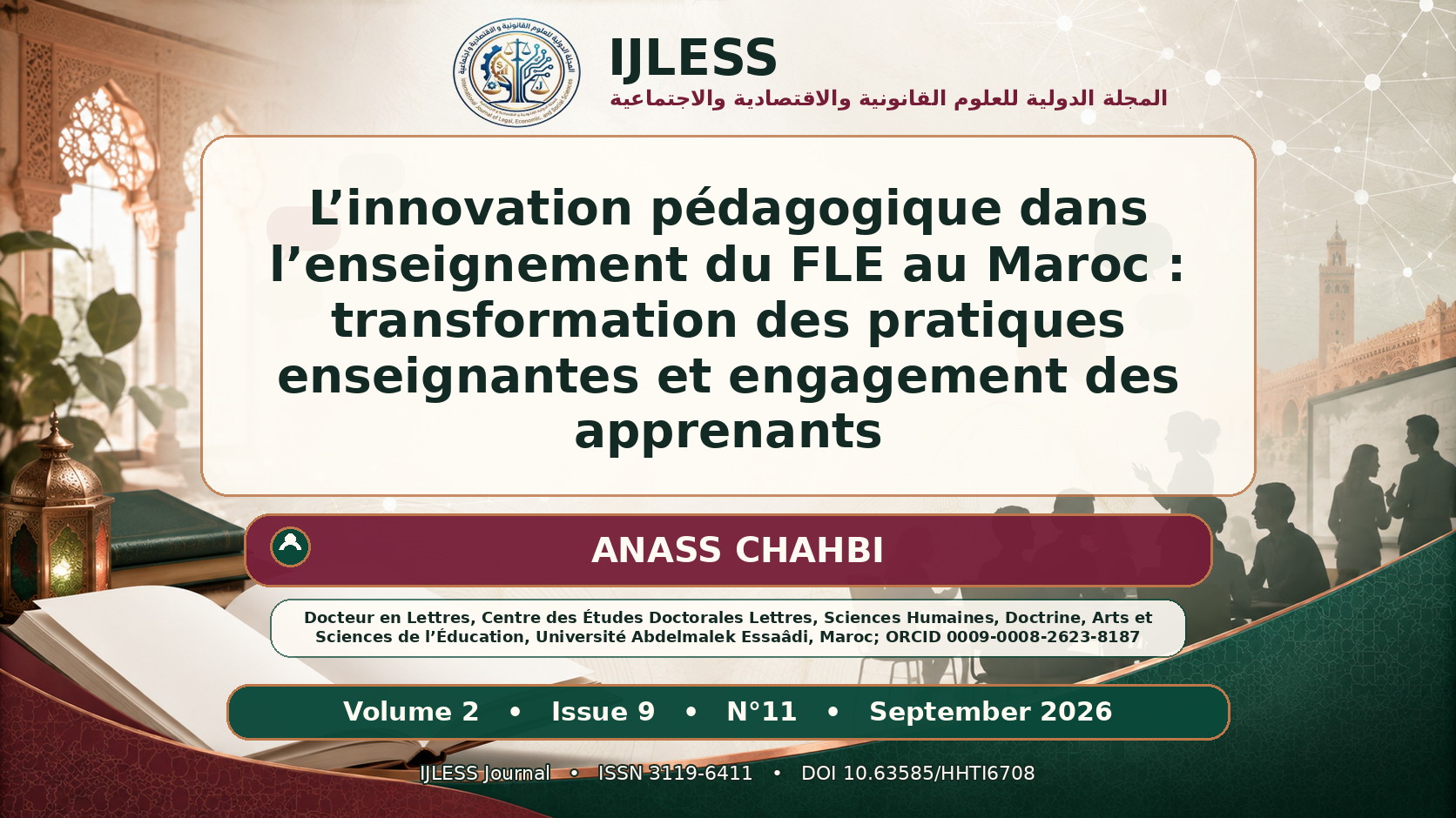 L’innovation pédagogique dans l’enseignement du FLE au Maroc : transformation des pratiques enseignantes et engagement des apprenants