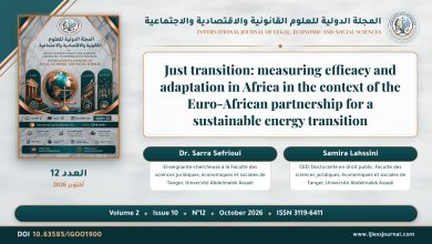 Just transition: measuring efficacy and adaptation in Africa in the context of the Euro-African partnership for a sustainable energy transition